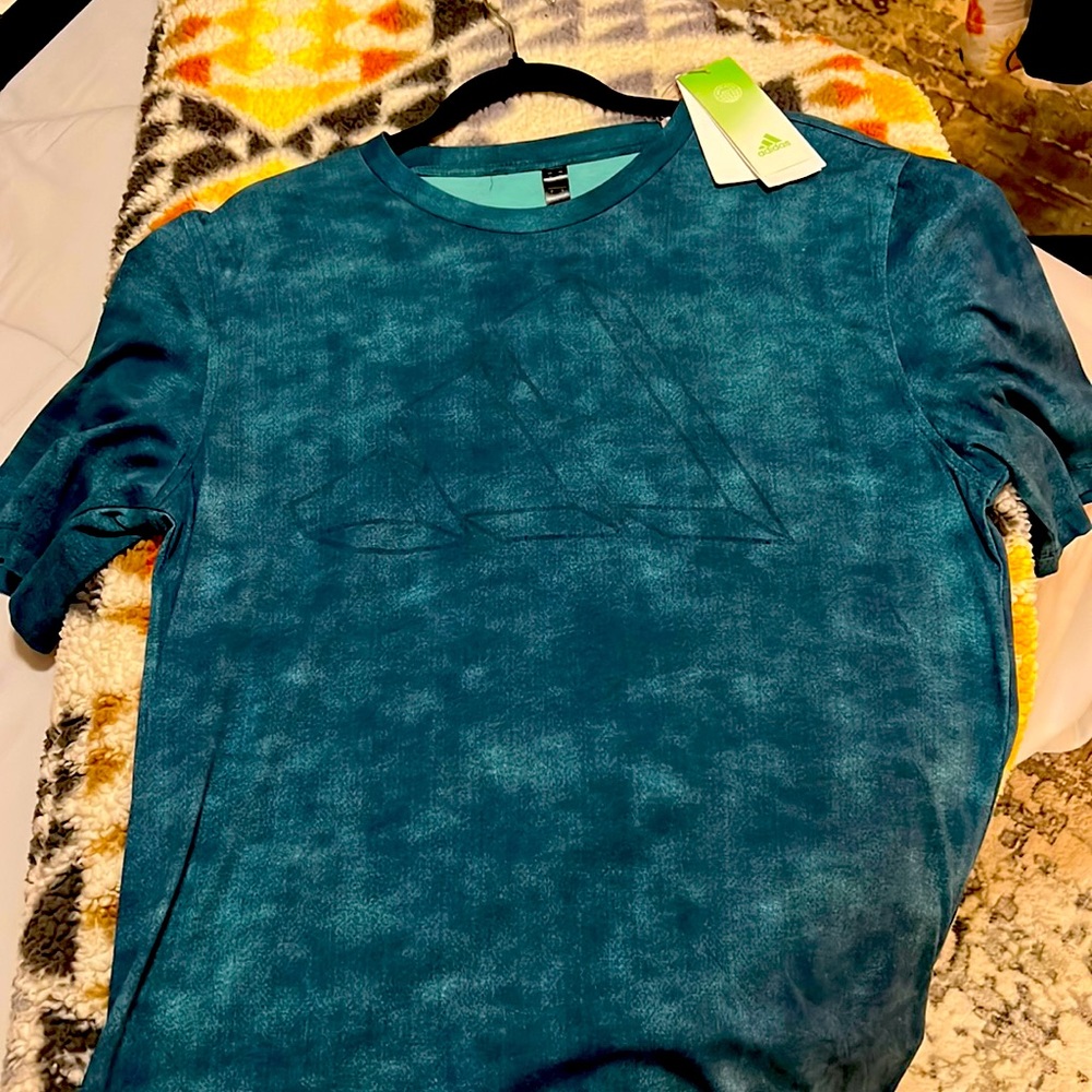 Blue Adidas Tee